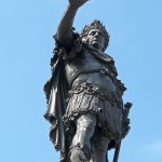 Augustus-Brunnen in Augsburg auf dem Rathausplatz aus den Jahren 1588 - 1594 (Renaissance).