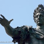 Augustus-Brunnen in Augsburg auf dem Rathausplatz aus den Jahren 1588 - 1594 (Renaissance).