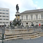 Augustus-Brunnen in Augsburg auf dem Rathausplatz aus den Jahren 1588 - 1594 (Renaissance).