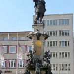 Augustus-Brunnen in Augsburg auf dem Rathausplatz aus den Jahren 1588 - 1594 (Renaissance).