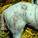 Reiterstandbild “Amazone zu Pferd” von Louis Tuaillon im Großen Tiergarten in Berlin, Zustand: Oktober 2015.