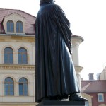 Luther-Denkmal in Dresden von Ernst Rietschel von 1861, Aufstellung an diesem Ort 1885, Guss von Christian Albert Bierling