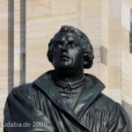 Luther-Denkmal in Dresden von Ernst Rietschel von 1861, Aufstellung an diesem Ort 1885, Guss von Christian Albert Bierling