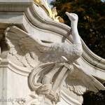 Musiker-Denkmal im Großen Tiergarten in Berlin-Tiergarten von Rudolf Siemering aus dem Jahr 1904, Zustand: Oktober 2015.