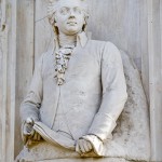 Musiker-Denkmal im Großen Tiergarten in Berlin-Tiergarten von Rudolf Siemering aus dem Jahr 1904, Zustand: Oktober 2015.