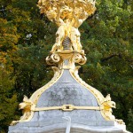 Musiker-Denkmal im Großen Tiergarten in Berlin-Tiergarten von Rudolf Siemering aus dem Jahr 1904, Zustand: Oktober 2015.