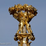 Musiker-Denkmal im Großen Tiergarten in Berlin-Tiergarten von Rudolf Siemering aus dem Jahr 1904, Zustand: Oktober 2015.