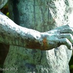 Bronzeskulptur “Dionysos” von Georg Kolbe im Kolbe-Hain in Westend, Berlin-Charlottenburg, Nachguss von 1962 aus der Bildgießerei Noack, Berlin