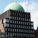 Anzeiger-Hochhaus in Hannover von Fritz Höger aus den Jahren 1927 - 1928 im expressionistischem Architekturstil, Detailansicht