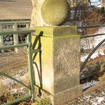 Bismarckbrücke in Grunewald, Berlin-Wilmersdorf, Detailansicht des Brückengeländers