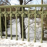 Bismarckbrücke in Grunewald, Berlin-Wilmersdorf, Detailansicht des Brückengeländers