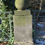 Bismarckbrücke in Grunewald, Berlin-Wilmersdorf, Detailansicht des Brückengeländers