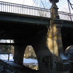 Bismarckbrücke in Grunewald, Berlin-Wilmersdorf, Seitenansicht