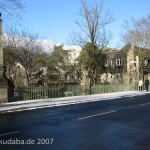 Bismarckbrücke in Grunewald, Berlin-Wilmersdorf, Ansicht der Straße