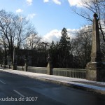 Bismarckbrücke in Grunewald, Berlin-Wilmersdorf, Ansicht der Straße