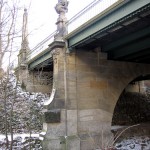 Bismarckbrücke in Grunewald, Berlin-Wilmersdorf, Seitenansicht