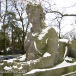 Bismarckbrücke in Grunewald, Berlin-Wilmersdorf, Nordwestliche Sphinx von Max Klein