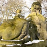 Bismarckbrücke in Grunewald, Berlin-Wilmersdorf, Nordwestliche Sphinx von Max Klein