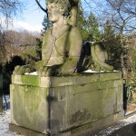 Bismarckbrücke in Grunewald, Berlin-Wilmersdorf, Südwestliche Sphinx von Max Klein