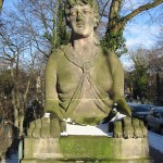 Bismarckbrücke in Grunewald, Berlin-Wilmersdorf, Südwestliche Sphinx von Max Klein