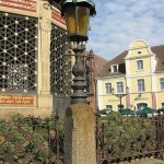 "Wasserkunst", Renaissance-Brunnen in Wismar aus dem Jahr 1571, Detailansicht