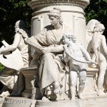 Goethe-Denkmal im Großen Tiergarten in Berlin von Fritz Schaper von 1880.