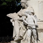 Goethe-Denkmal im Großen Tiergarten in Berlin von Fritz Schaper von 1880.