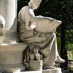 Goethe-Denkmal im Großen Tiergarten in Berlin von Fritz Schaper von 1880.