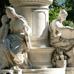 Goethe-Denkmal im Großen Tiergarten in Berlin von Fritz Schaper von 1880.