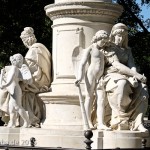 Goethe-Denkmal im Großen Tiergarten in Berlin von Fritz Schaper von 1880.