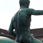 Reiterdenkmal "Der Sieger" auf dem Steubenplatz in Berlin-Charlottenburg von Louis Tuaillon von 1899