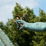 Reiterdenkmal "Der Sieger" auf dem Steubenplatz in Berlin-Charlottenburg von Louis Tuaillon von 1899