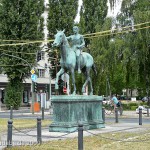 Reiterdenkmal "Der Sieger" auf dem Steubenplatz in Berlin-Charlottenburg von Louis Tuaillon von 1899