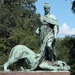 Bismarck-Nationaldenkmal am Großen Stern in Berlin-Tiergarten von Reinhold Begas, Detailansicht