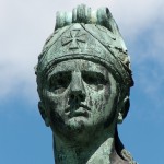 Bismarck-Nationaldenkmal am Großen Stern in Berlin-Tiergarten von Reinhold Begas, Detailansicht