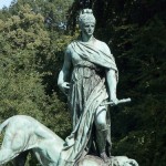Bismarck-Nationaldenkmal am Großen Stern in Berlin-Tiergarten von Reinhold Begas, Detailansicht