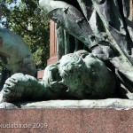 Bismarck-Nationaldenkmal am Großen Stern in Berlin-Tiergarten von Reinhold Begas, Detailansicht