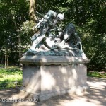 Denkmal "Eberjagd der Renaissancezeit (um 1500)" von Carl Begas von 1882, Gesamtansicht
