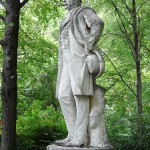 Denkmal Theodor Fontane im Großen Tiergarten in Berlin von Max Klein, Gesamtansicht der Standfigur