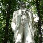 Denkmal Theodor Fontane im Großen Tiergarten in Berlin von Max Klein, Detailansicht