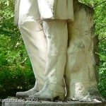 Denkmal Theodor Fontane im Großen Tiergarten in Berlin von Max Klein, Detailansicht