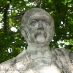 Denkmal Theodor Fontane im Großen Tiergarten in Berlin von Max Klein, Detailansicht des Kopfes