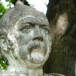 Denkmal Theodor Fontane im Großen Tiergarten in Berlin von Max Klein, Detailansicht des Kopfes