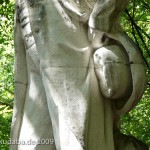 Denkmal Theodor Fontane im Großen Tiergarten in Berlin von Max Klein, Detailansicht