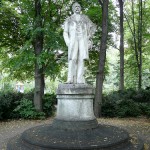 Denkmal Theodor Fontane im Großen Tiergarten in Berlin von Max Klein, Gesamtansicht