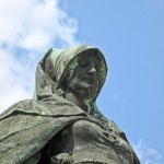 Gertrudendenkmal auf der Gertraudenbrücke in Berlin-Mitte von Rudolf Siemering von 1896, Detailansicht