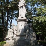 Goethe-Denkmal im Großen Tiergarten in Berlin von Fritz Schaper von 1880, Gesamtansicht