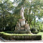 Goethe-Denkmal im Großen Tiergarten in Berlin von Fritz Schaper von 1880, Gesamtansicht