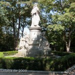 Goethe-Denkmal im Großen Tiergarten in Berlin von Fritz Schaper von 1880, Gesamtansicht