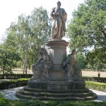 Goethe-Denkmal im Großen Tiergarten in Berlin von Fritz Schaper von 1880, Gesamtansicht
